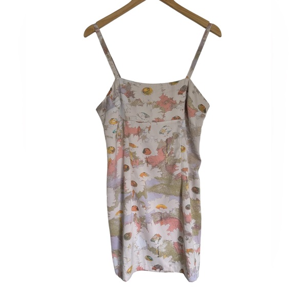 Urban Outfitters Floral Satin Slip MIDI Dress Size Large - Picture 3 of 7